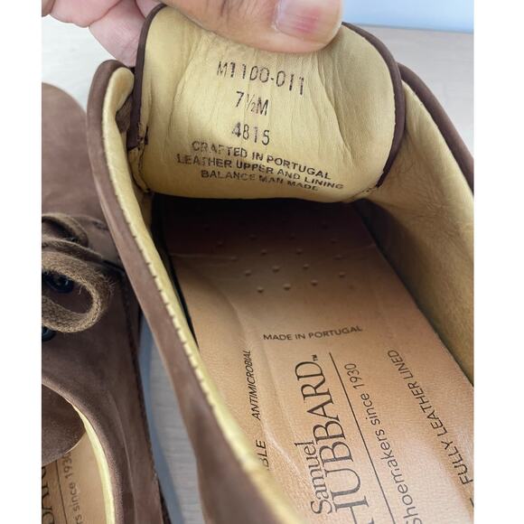 Samuel Hubbard Men's Hubbard Free Oxford Nubuck Brown 7.5 - Picture 7 of 9